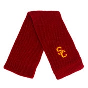 USC Trojans Cardinal SC Interlock Waffle Scarf